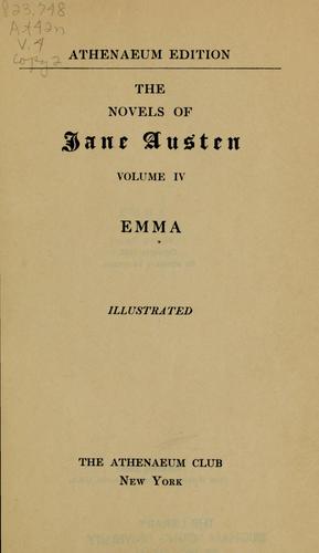 Jane Austen: The novels of Jane Austen (1892, Athenaeum Club)